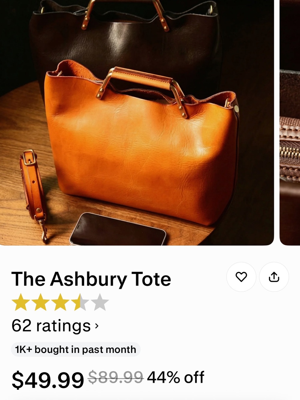 Tote - Brown Leather Tote